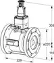 Differenzdruckregler von IMI Hydronic Engineering mit einer zentralen Bauform, Anschlussflanschen und einem Antriebselement an der Oberseite. Technik zur Druckregelung in hydraulischen Systemen.